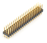 2.54mm Pitch Pin Header Connector - Three Rows Of 180° Single Plastic