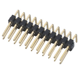 2.54mm Single Layer Double Row Gold Plated 90° DIP Pin Header
