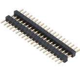 1.0mm Pitch Pin Header Connector - Double Row 180° Double Plastic
